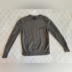 All Saints Men’s Crewneck Sweater. Grey/gray. Size medium